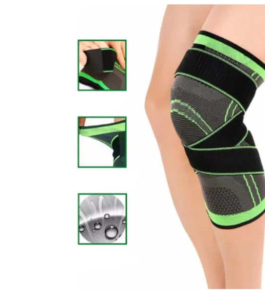 Compressão articular com tiras cruzadas. Tensor articular.