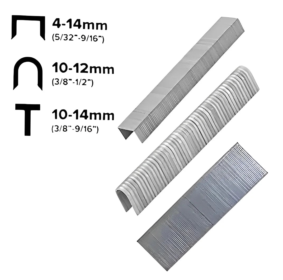 Grampeador tapeceiro profissional 3 em 1 com ajuste de pressão