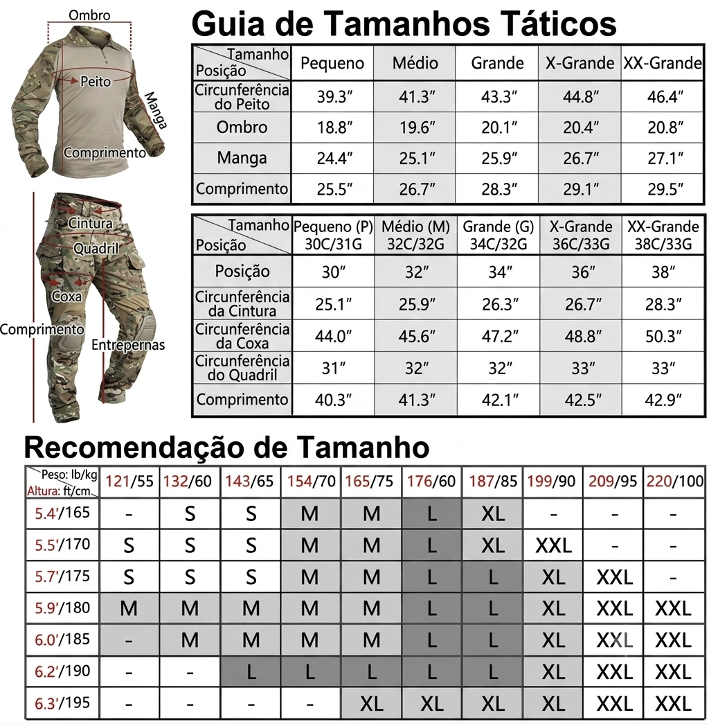 Uniforme tático de combate completo IDOGEAR