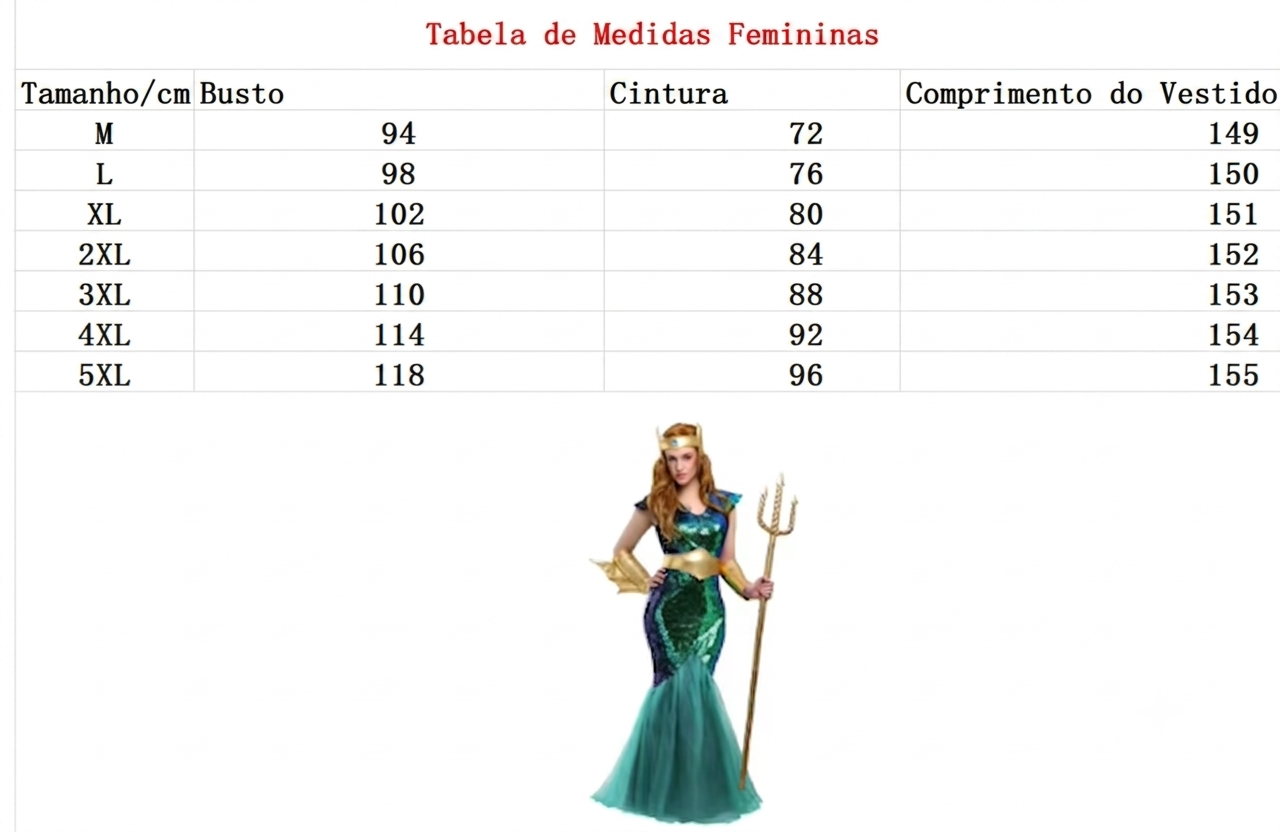 Fantasias de Poseidon e Sireia do Mar