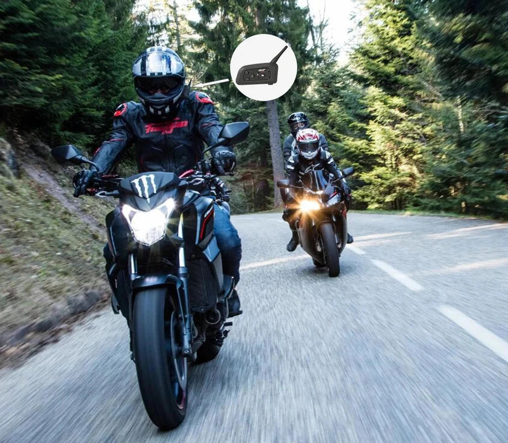 EJEAS V6 PRO+ Intercomunicador Bluetooth para Capacete de Motocicleta: Comunicação Clara e Confiável para até 6 Pilotos