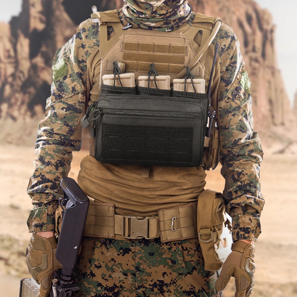 Porta-Carregadores Triplo Tático para 5.56 e 7.62