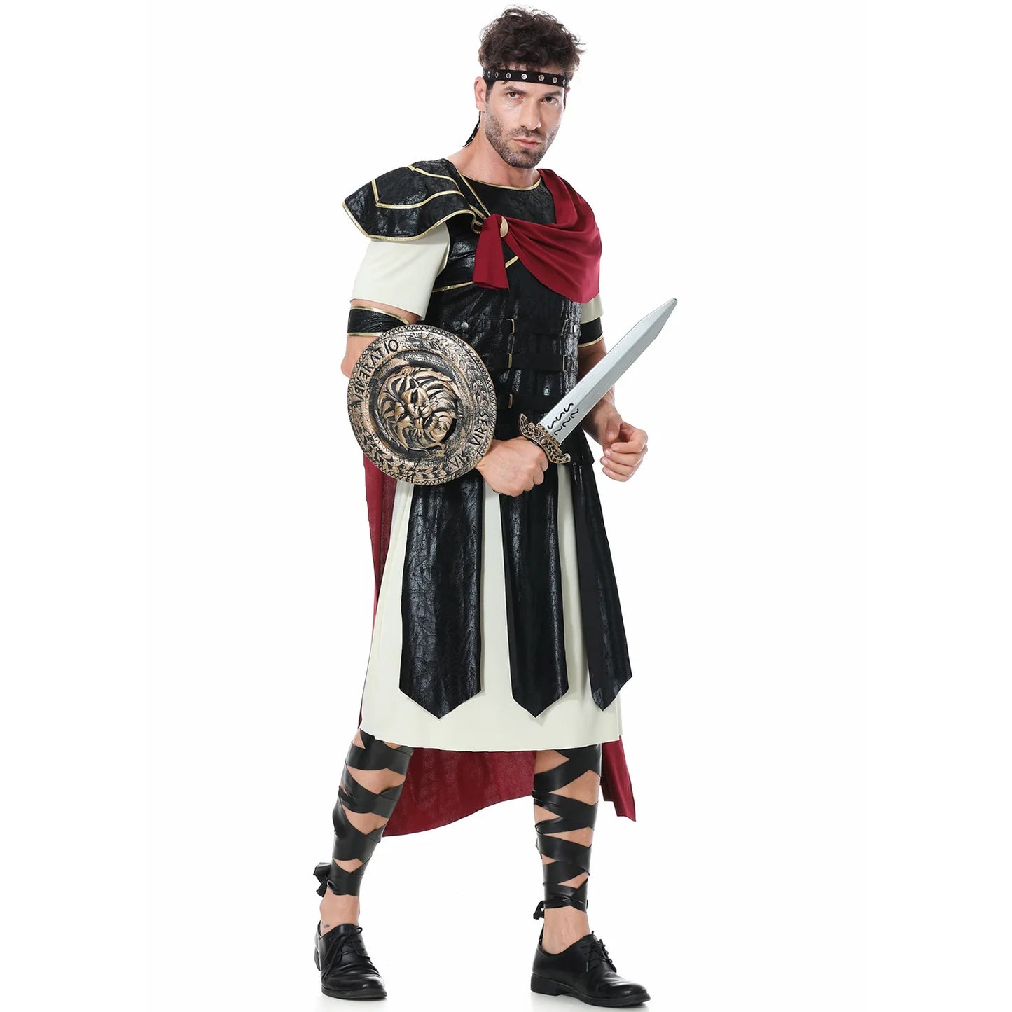 Fantasia de gladiador guerreiro romano