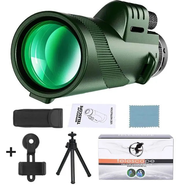 Telescópio Monocular de Longo Alcance Caça Camping