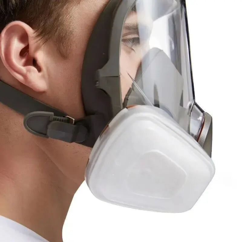 Máscara de gás antiembaçante 6800, pintura industrial, pulverização, respirador, filtro de segurança de trabalho, proteção facial completa contra formaldeído e poeira