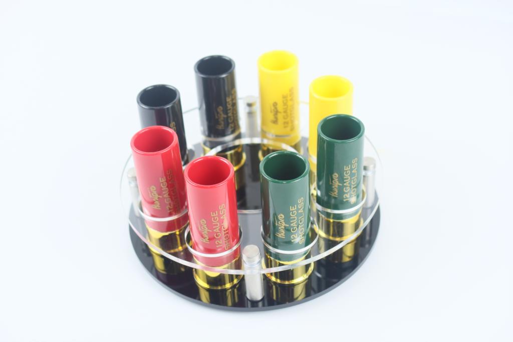 Conjunto de 8 Copinhos de Shot em Formato de Cartuchos Calibre 12 China