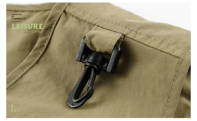 Colete masculino multi-bolso de alta qualidade