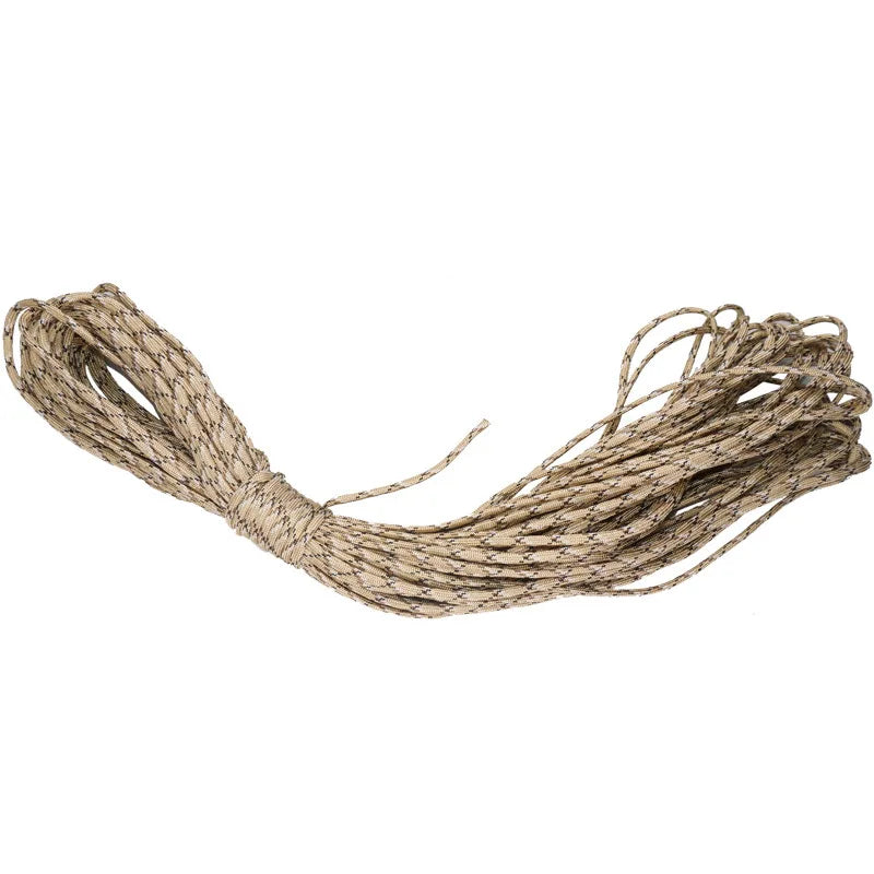 Paracord cabo de paraquedas militar de 7 fios com 4mm e resistência de 550 libras