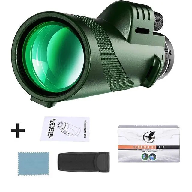Telescópio Monocular de Longo Alcance Caça Camping