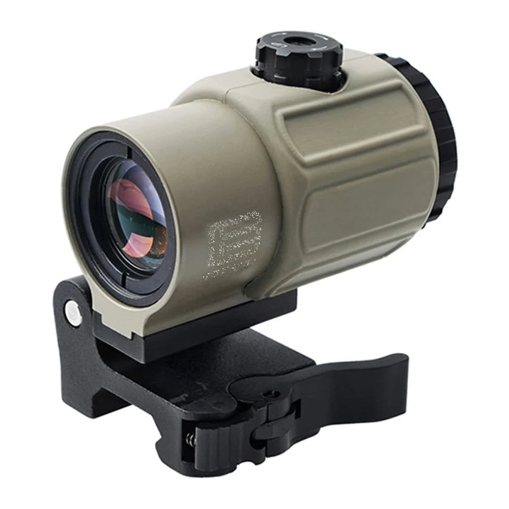 Magnificador 3x escamoteavel G43 para red dot com lente ótica holográfica