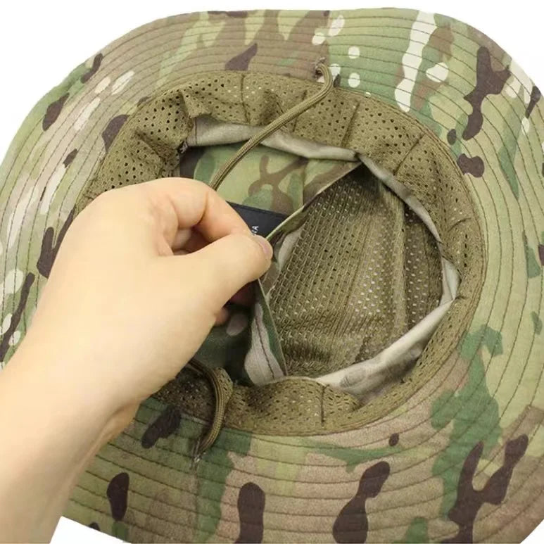 Chapéu camuflado para pesca e caminhada - Tamanho 60