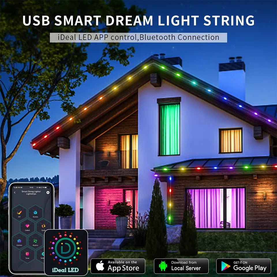 Corda Luz de Led com Bluetooth - ArmariaBr