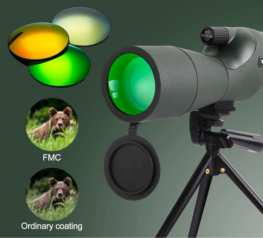 Telescópio para espotagem monocular XIYEAR 25-75x60 FMC BAK4 com tripé