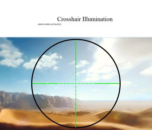 Mira Telescópica M9C 3-10X42 Antissísmica com Laser Infravermelho e Verde Integrado