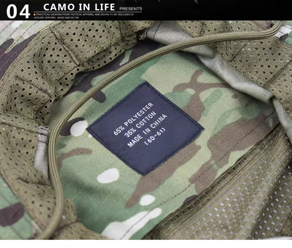 Chapéu camuflado para pesca e caminhada - Tamanho 60