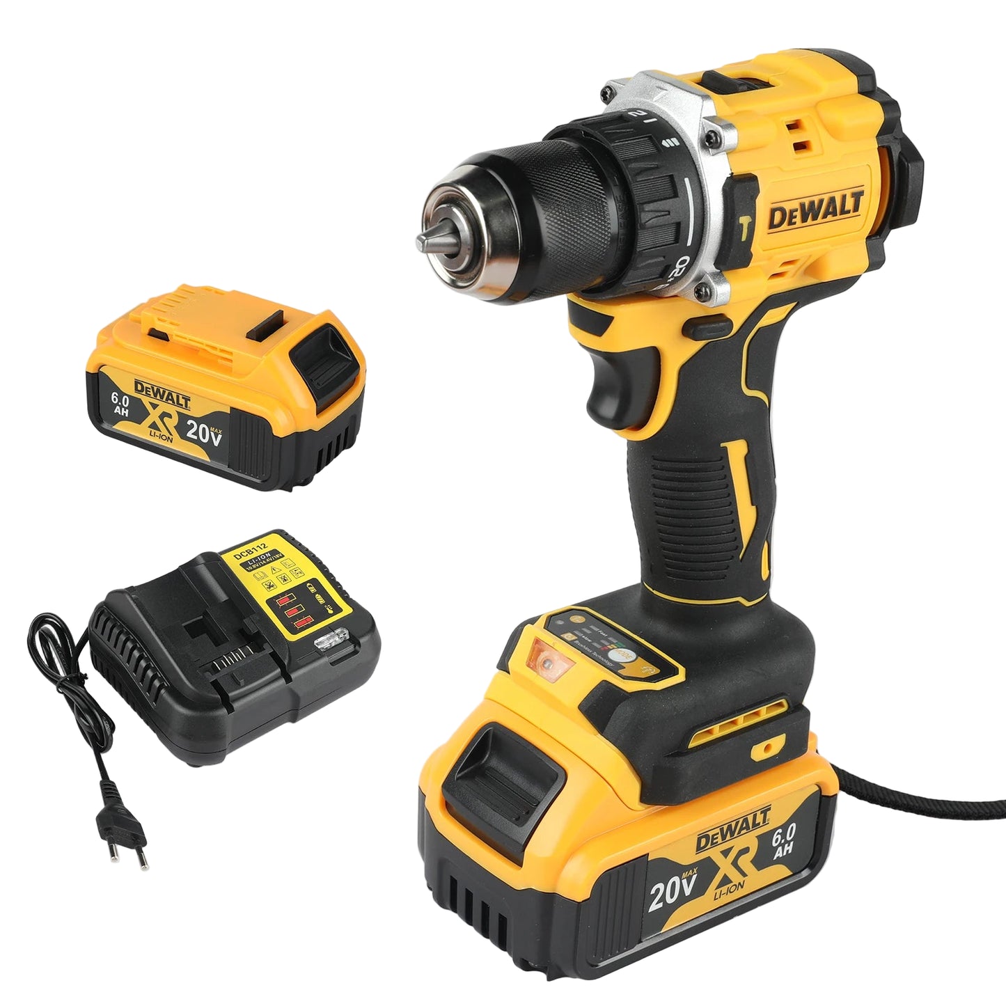 Chave de Impacto 13MM 20V MAX 1/2 Pol. DEWALT-DCF922D2-BR com 1 Baterias, 1 Carregador