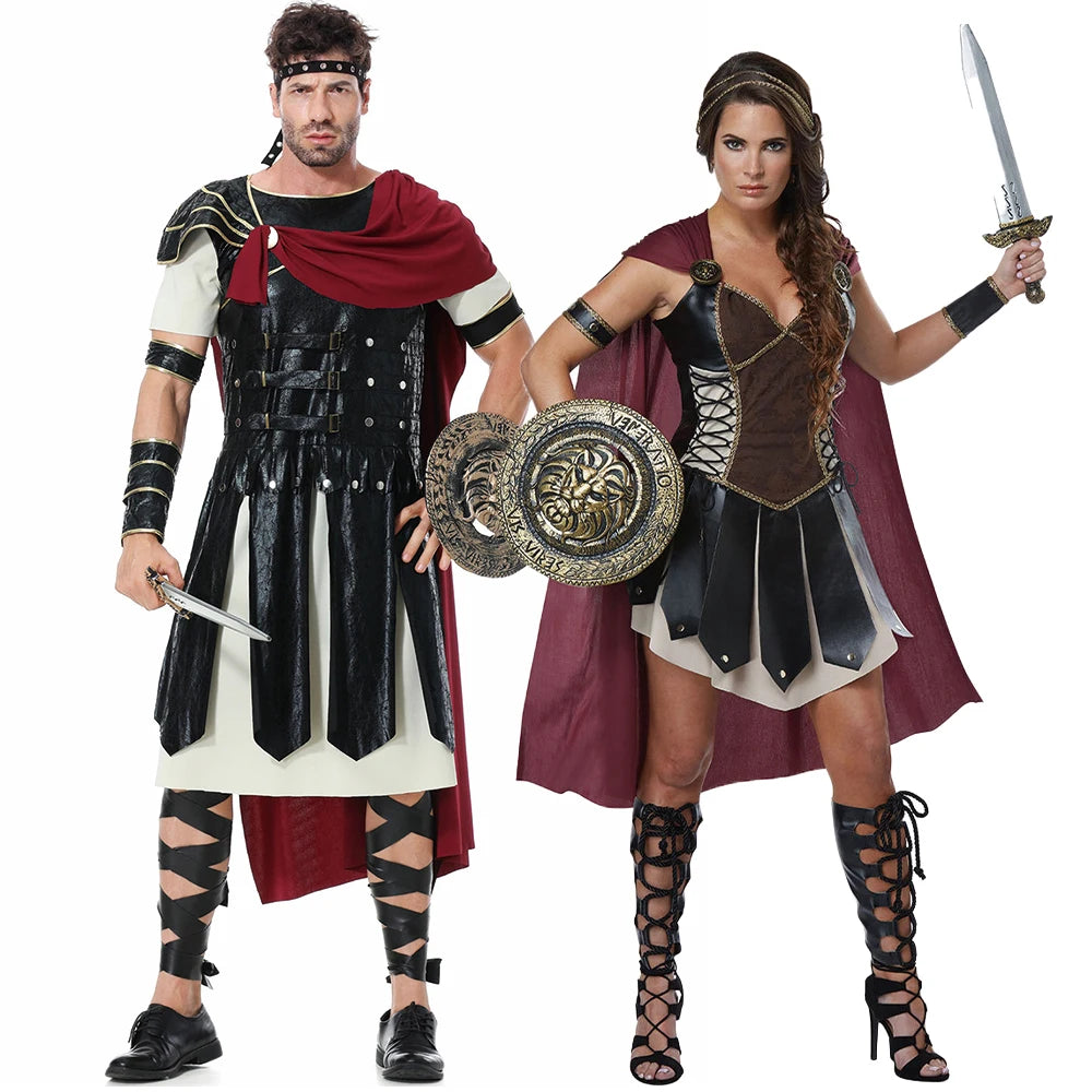 Fantasia de gladiador guerreiro romano