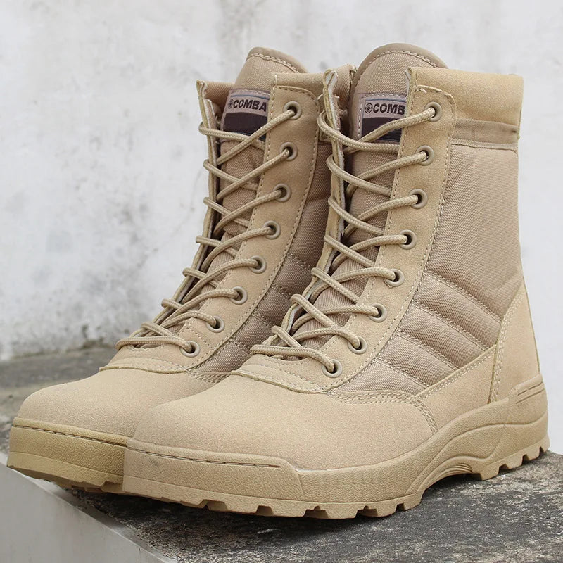Botas de cano alto militares táticas masculinas - ArmariaBr