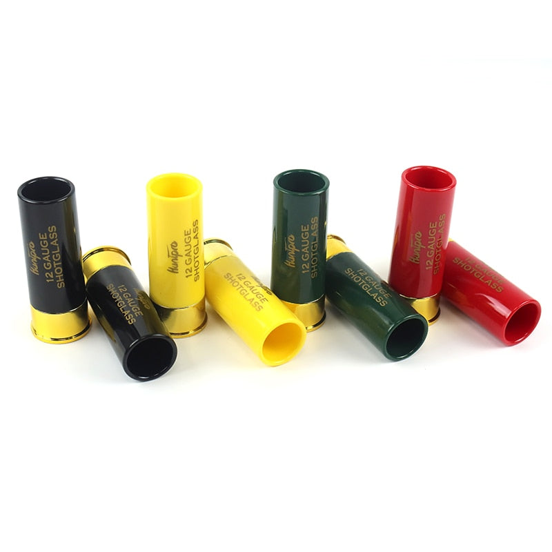 Conjunto de 8 Copinhos de Shot em Formato de Cartuchos Calibre 12 China
