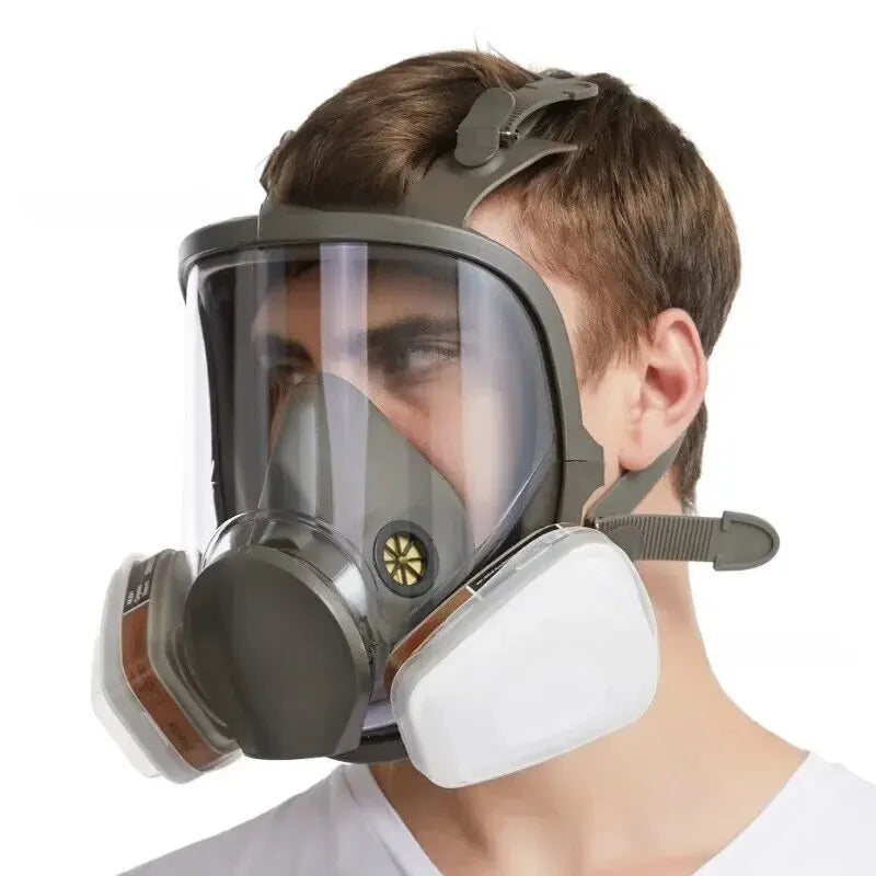 Máscara de gás antiembaçante 6800, pintura industrial, pulverização, respirador, filtro de segurança de trabalho, proteção facial completa contra formaldeído e poeira