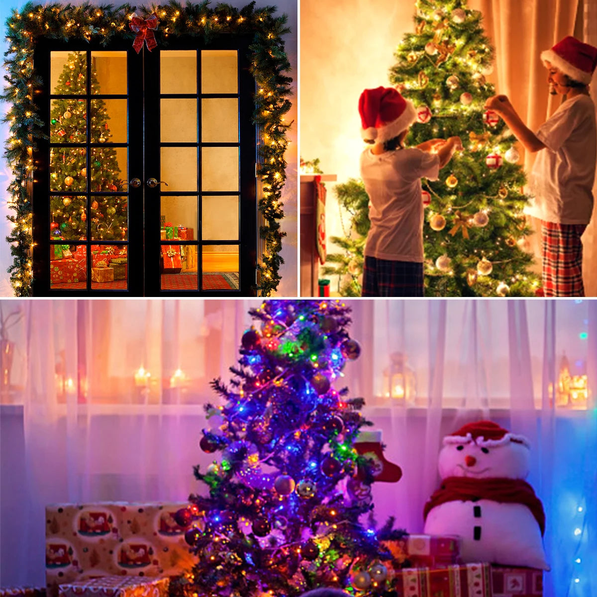 Corda de Luz de LED Impermeável para Uso Externo em Jardins, Festas, Casamentos e Decoração de Natal - ArmariaBr