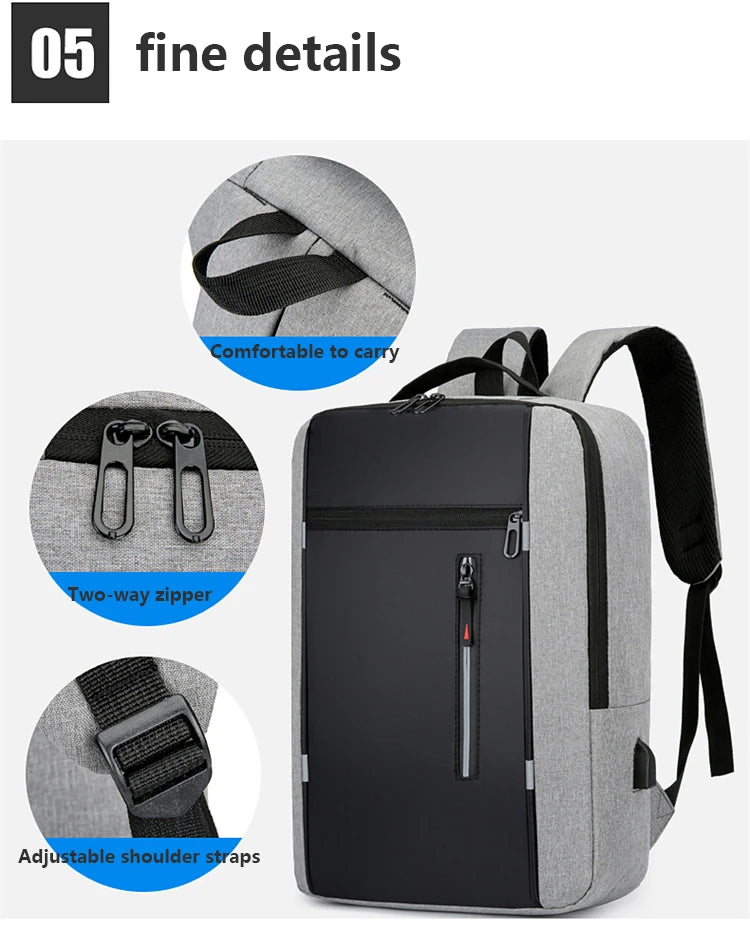 Mochila impermeável para laptop de 15,6"