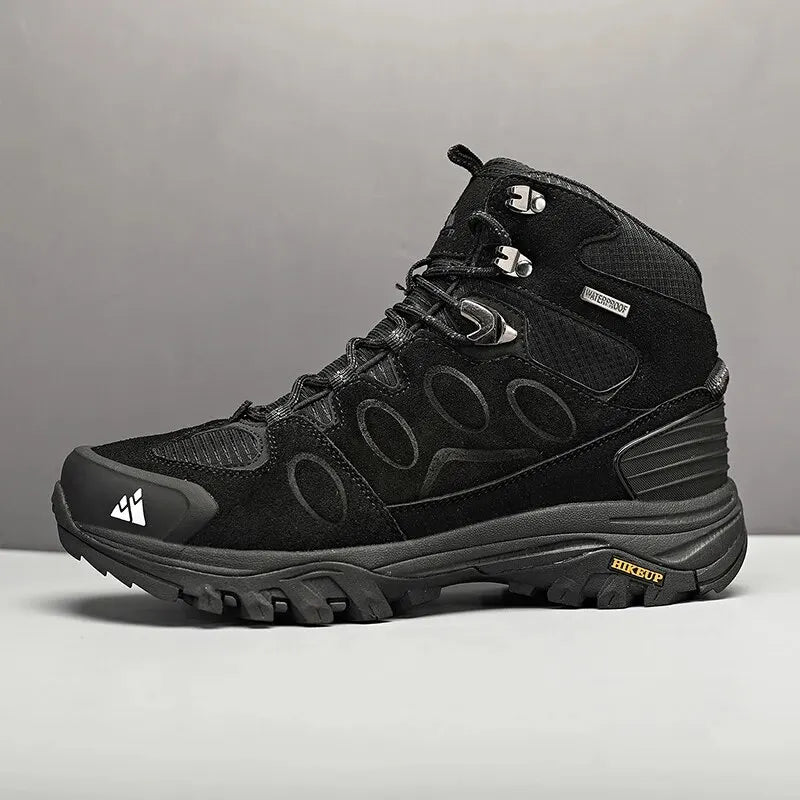Botas HIKEUP de caminhada com cano alto, antiderrapantes