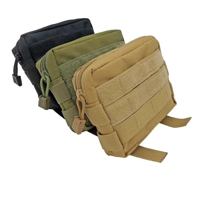 Bolsa tática militar pequena com sistema Molle
