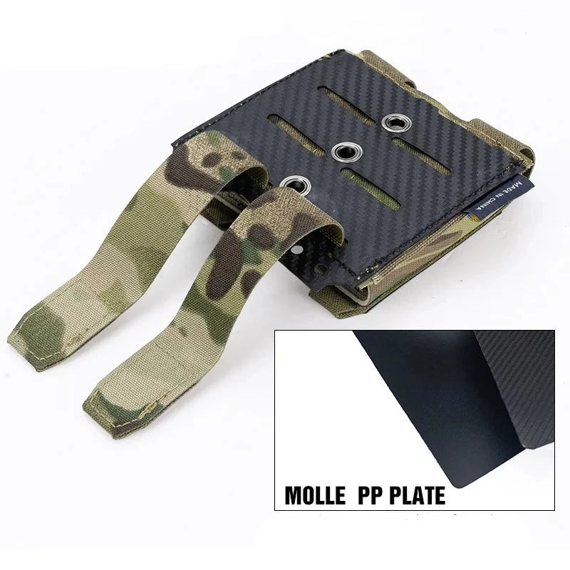 Porta Carregador Duplo IDOGEAR Fibra De Carbono, MOLLE, 9mm - ArmariaBr