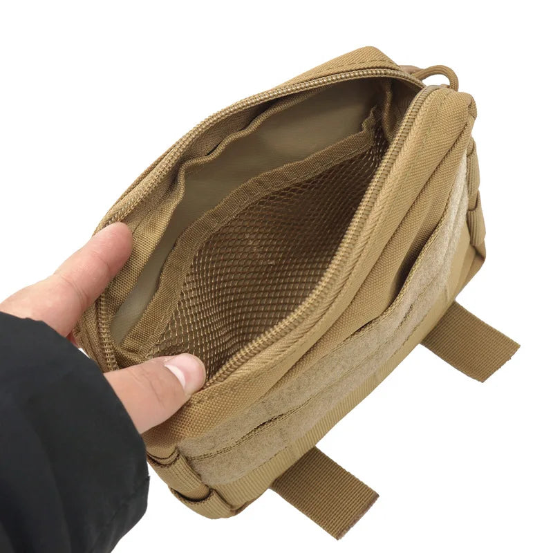 Bolsa tática militar pequena com sistema Molle