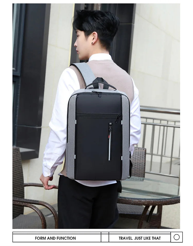 Mochila impermeável para laptop de 15,6"