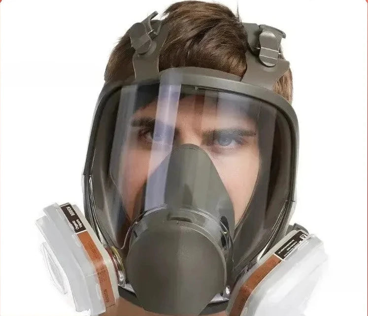 Máscara de gás antiembaçante 6800, pintura industrial, pulverização, respirador, filtro de segurança de trabalho, proteção facial completa contra formaldeído e poeira