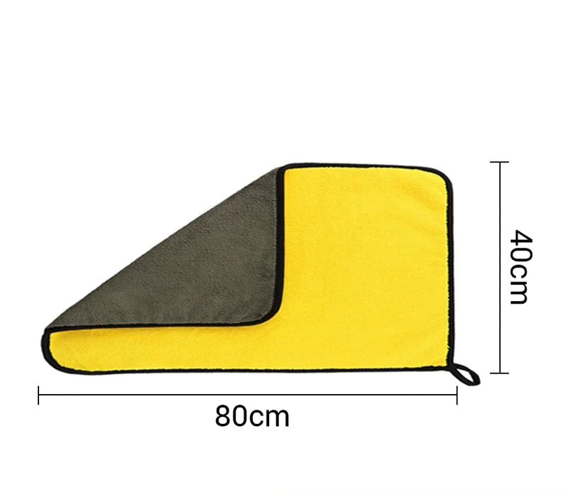 Toalha microfibra dupla face de alta absorção de água