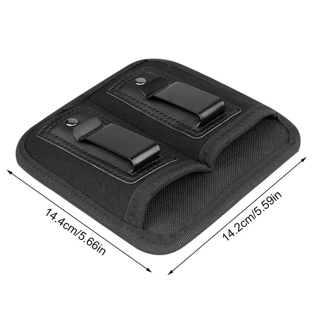 Coldre duplo para Carregador Velado com Molle e grampo do metal para 9mm .40 .45 .380 .357 - ArmariaBr