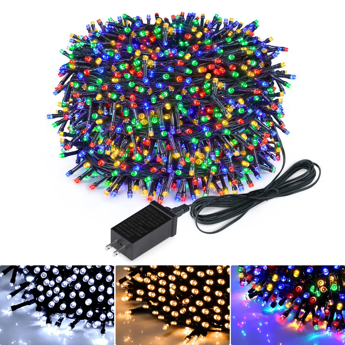 Corda de Luz de LED Impermeável para Uso Externo em Jardins, Festas, Casamentos e Decoração de Natal - ArmariaBr