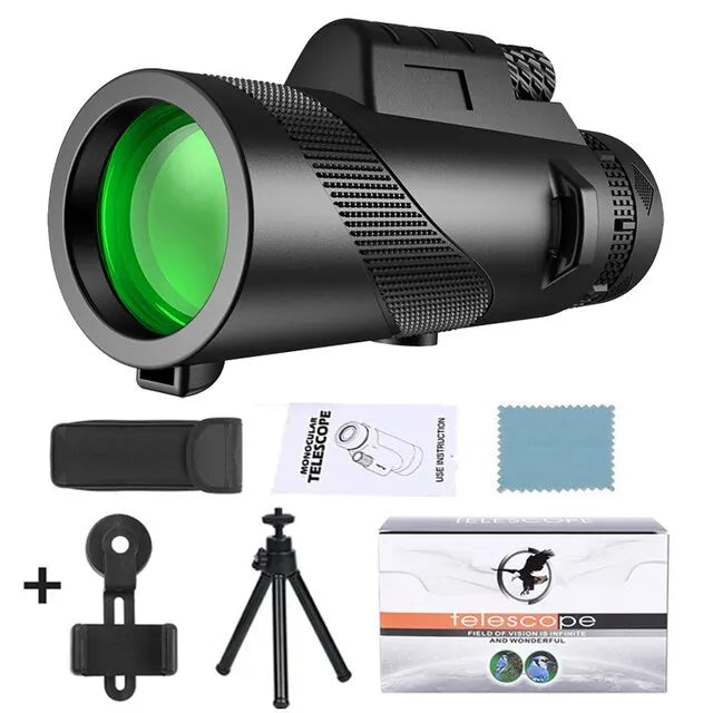 Telescópio Monocular de Longo Alcance Caça Camping