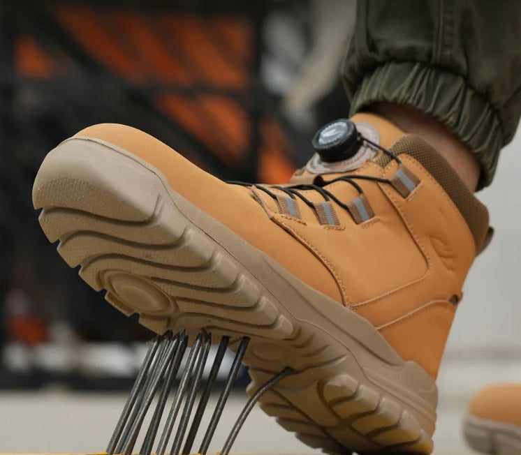 Botas de segurança impermeáveis em aço indestrutível Anti-Smash resistente a cortes