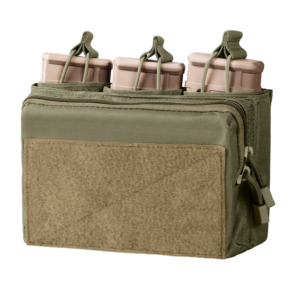 Porta-Carregadores Triplo Tático para 5.56 e 7.62