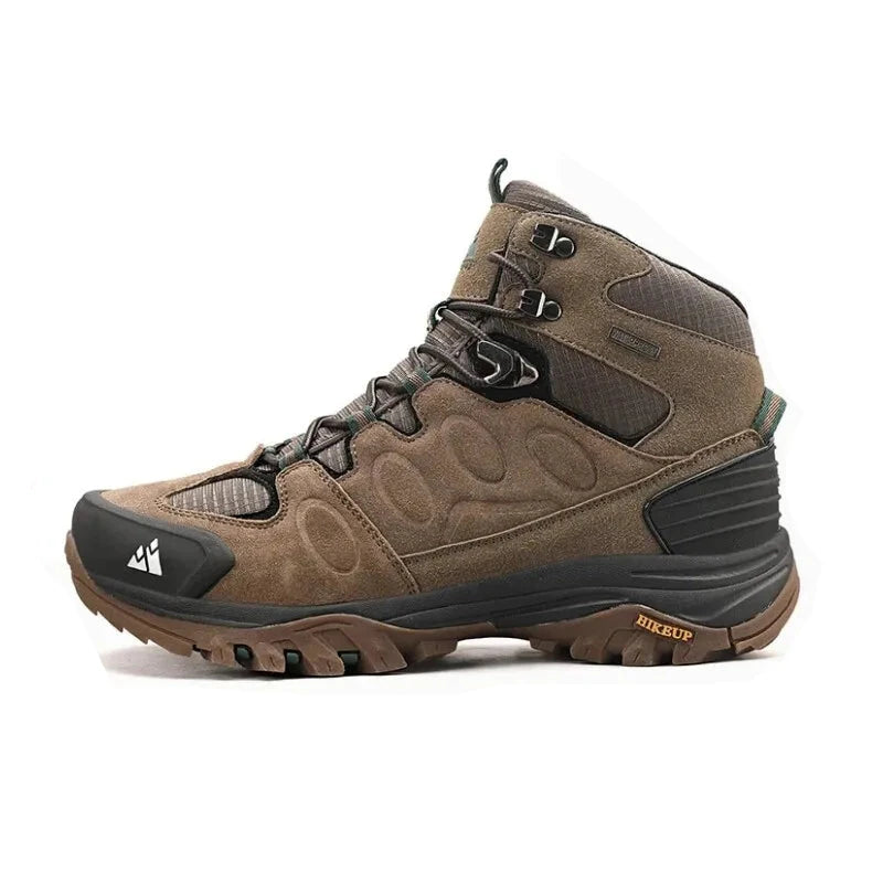 Botas HIKEUP de caminhada com cano alto, antiderrapantes