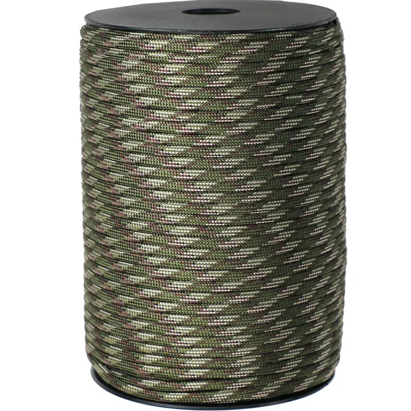 Corda de paraquedas padrão militar com 550 com 9 núcleos com 4 mm para áreas externas