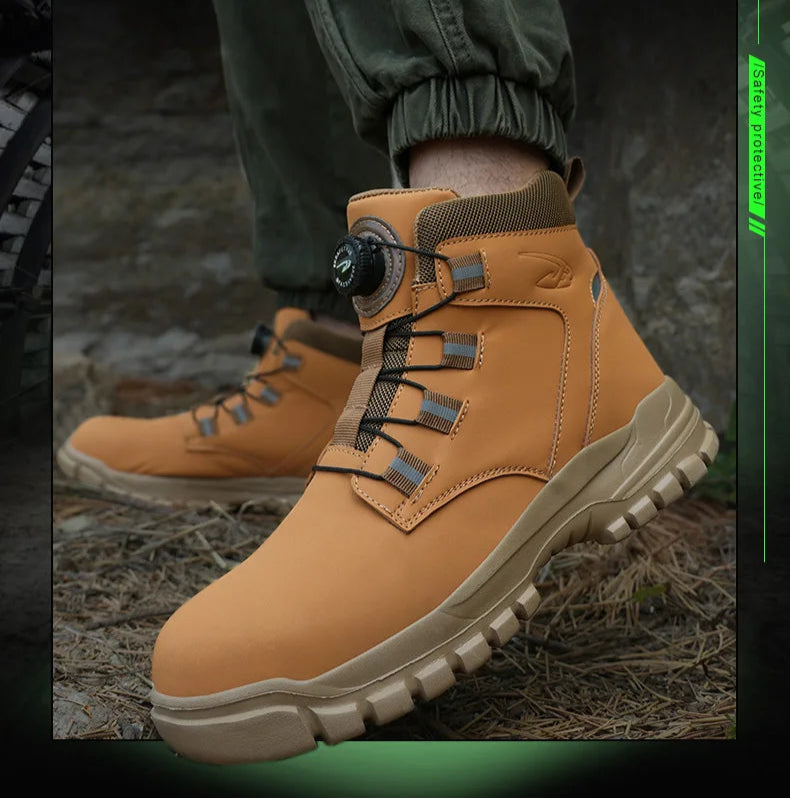 Botas de segurança impermeáveis em aço indestrutível Anti-Smash resistente a cortes