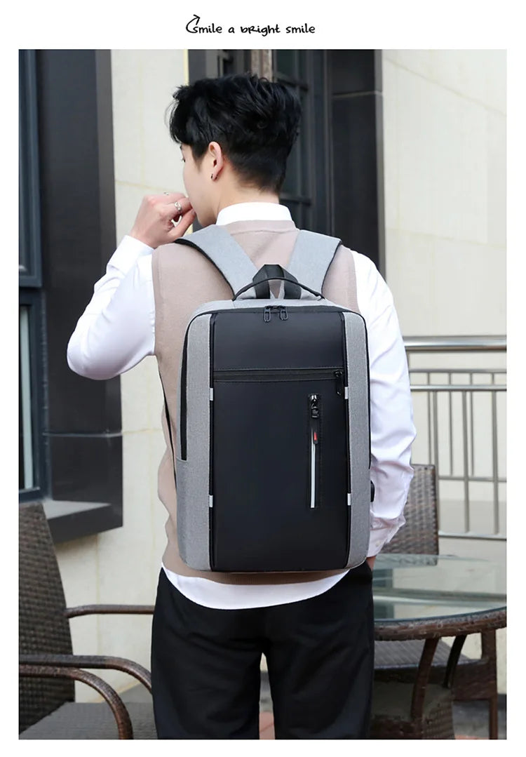 Mochila impermeável para laptop de 15,6"