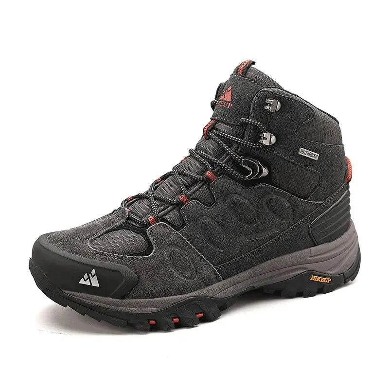 Botas HIKEUP de caminhada com cano alto, antiderrapantes