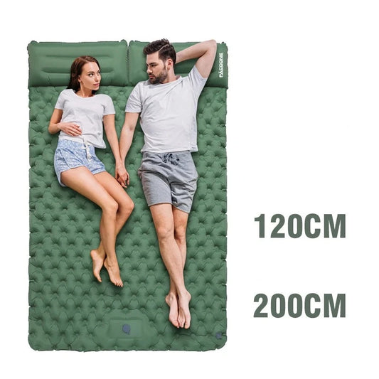 Colchão inflável de casal com bomba de ar embutida