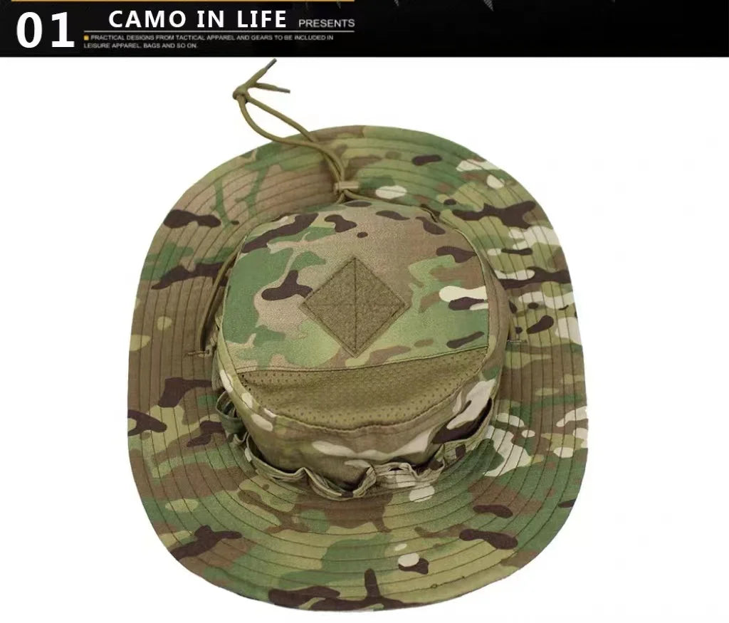 Chapéu camuflado para pesca e caminhada - Tamanho 60