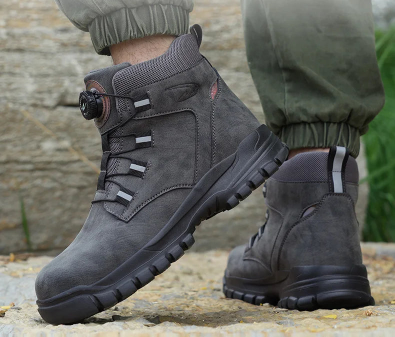 Botas de segurança impermeáveis em aço indestrutível Anti-Smash resistente a cortes