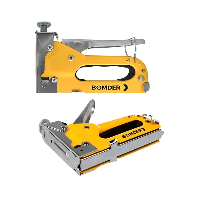 Grampeador tapeceiro profissional 3 em 1 com ajuste de pressão