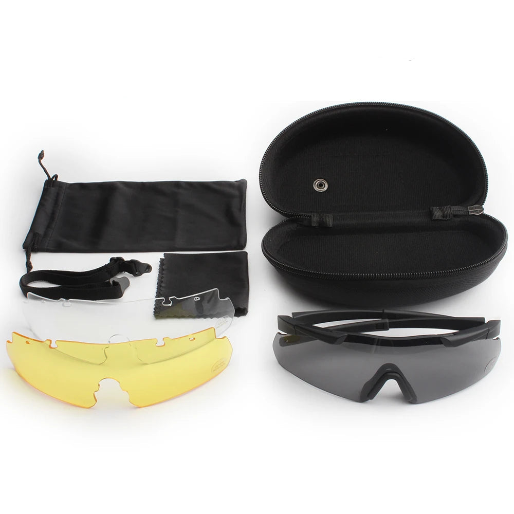 Óculos de Proteção JSJM com 3 Lentes HD