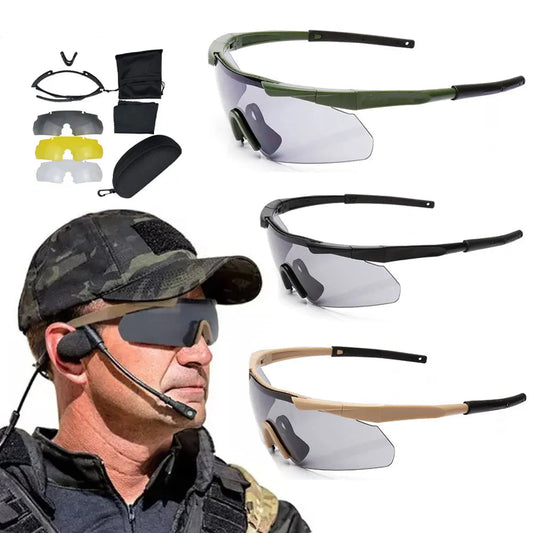Óculos de Proteção JSJM com 3 Lentes HD
