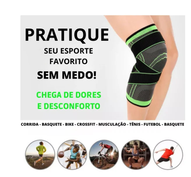 Compressão articular com tiras cruzadas. Tensor articular.